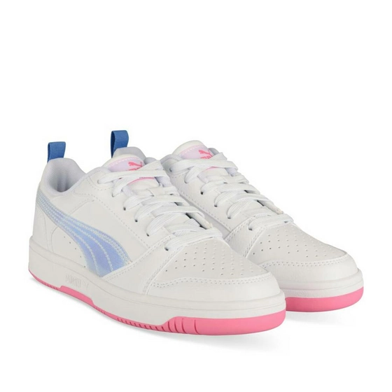 Baskets BLANC PUMA Jr Rebound V6 Dd