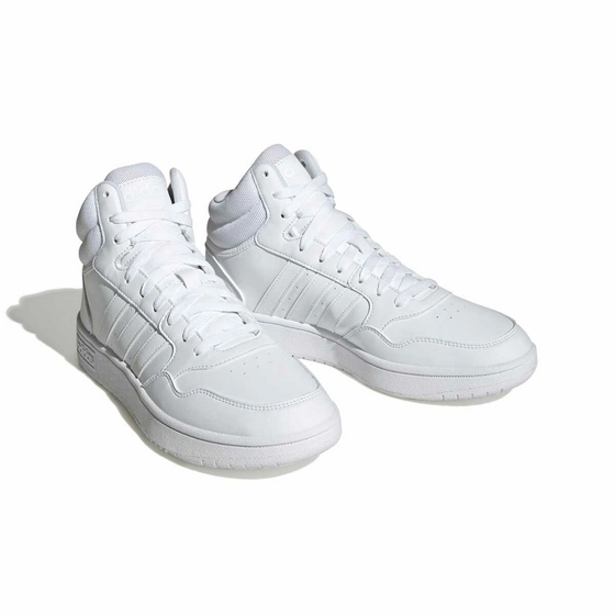 Baskets BLANC ADIDAS Hoops 3.0 Mid