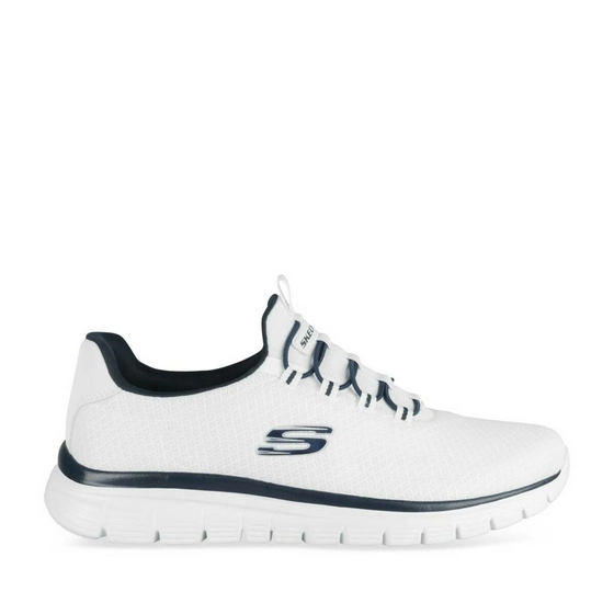 Baskets BLANC SKECHERS Burns