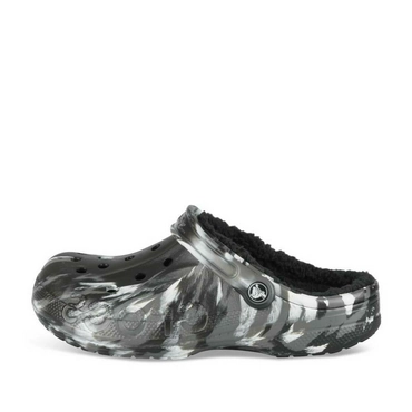 Clogs BLACK CROCS Baya Lined Marbled Clog