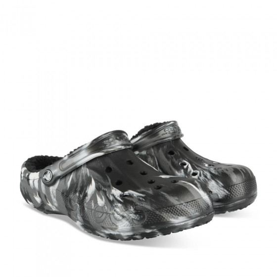 Mules NOIR CROCS Baya Lined Marbled Clog