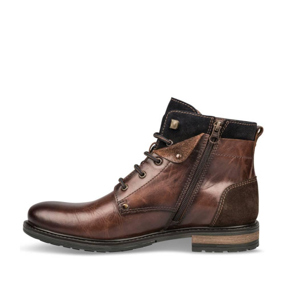 Bottines COGNAC DENIM SIDE CUIR