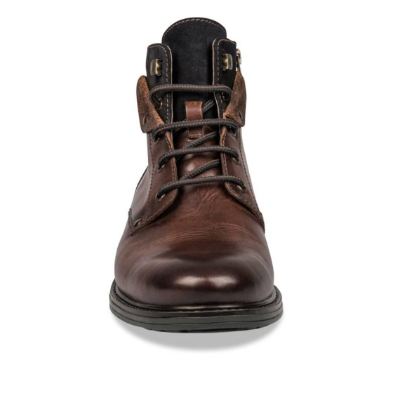 Bottines COGNAC DENIM SIDE CUIR