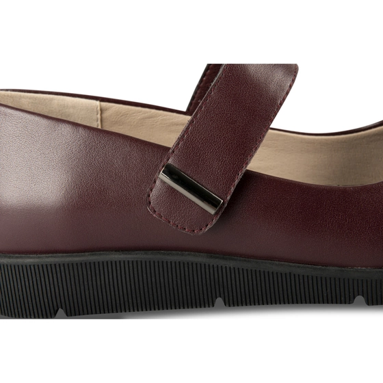 Ballerina's BORDEAUX EVITA LEATHER