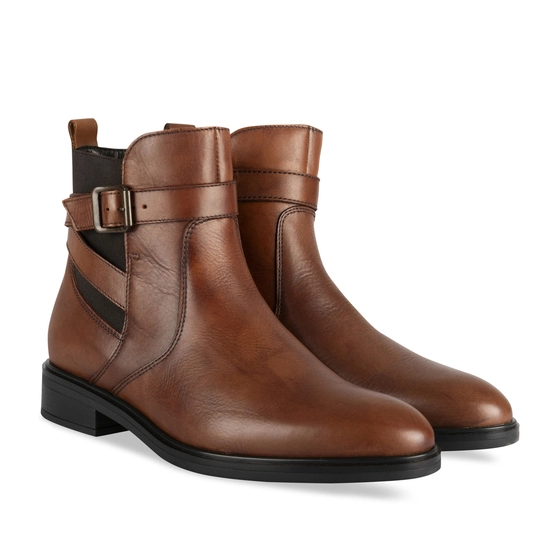 Bottines COGNAC MEGIS ELEGANT