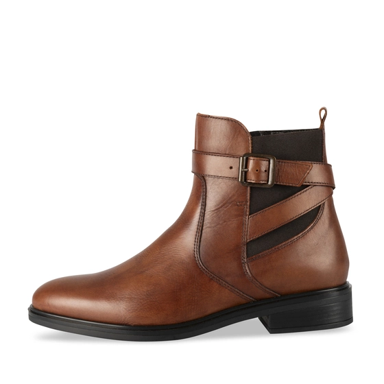 Bottines COGNAC MEGIS ELEGANT