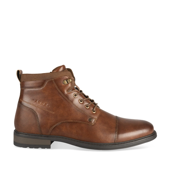 Bottines COGNAC DENIM SIDE