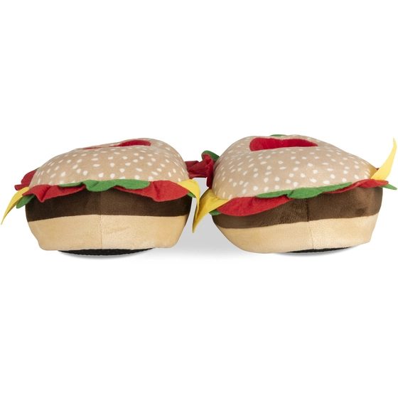 Chaussons peluche burger MULTICOLOR DENIM SIDE