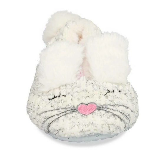 Chaussons lapin BLANC LOVELY SKULL