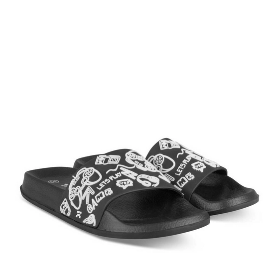 Badslippers ZWART TAMS