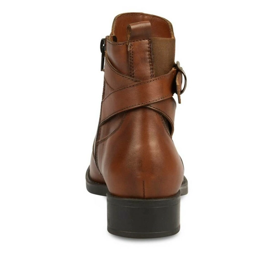 Bottines COGNAC MEGIS ELEGANT