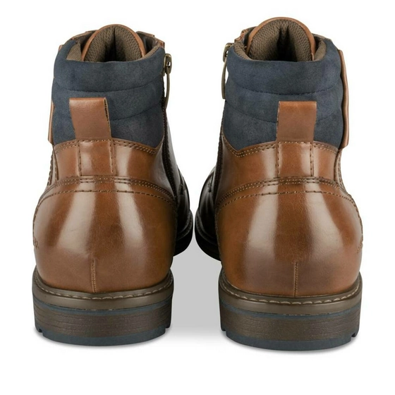 Bottines COGNAC DENIM SIDE