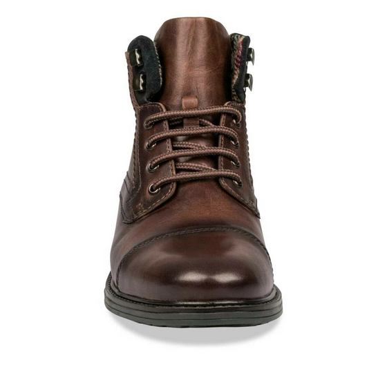 Bottines COGNAC DENIM SIDE CUIR