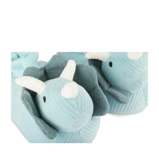 Chaussons peluche dinosaure BLEU CHARLIE & FRIENDS