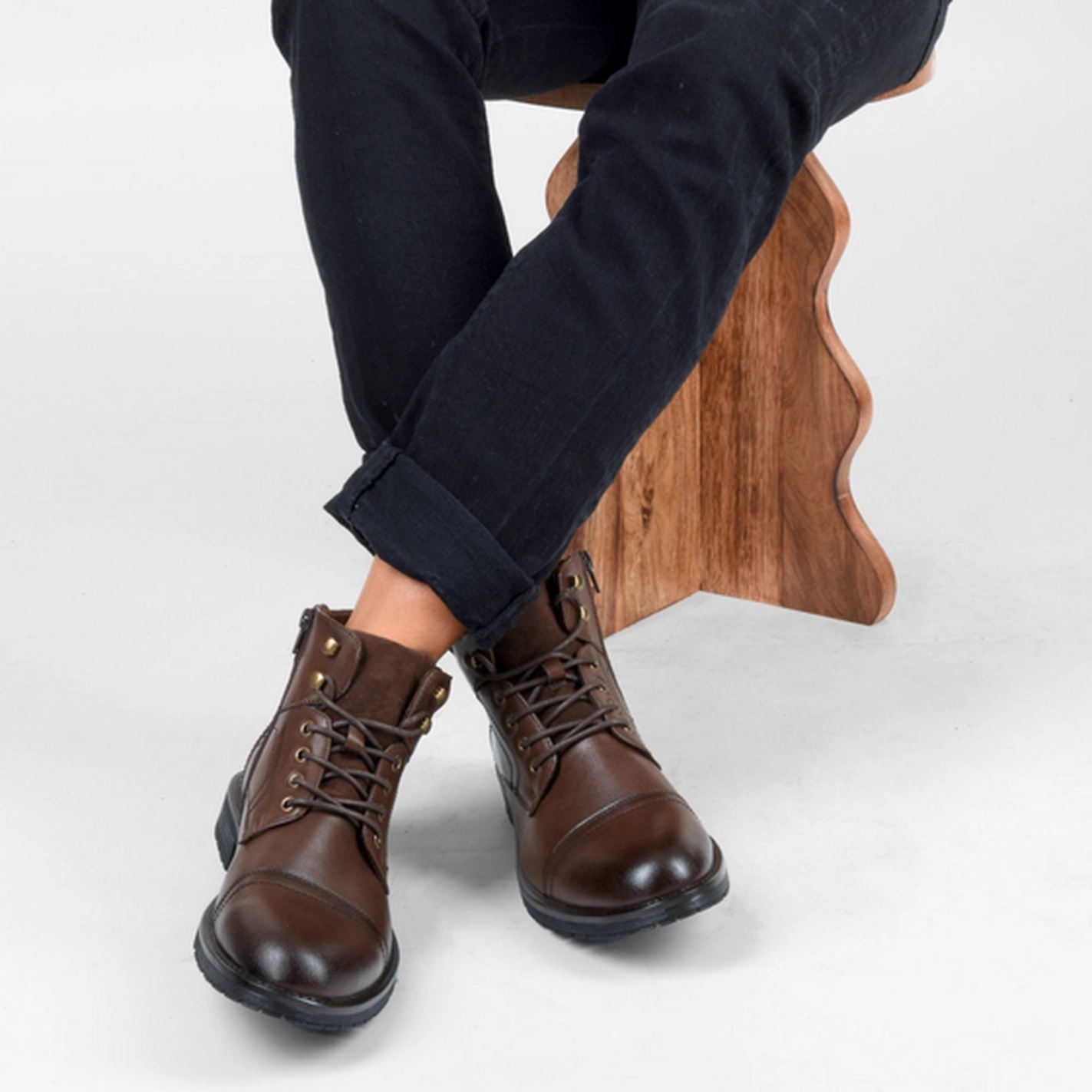 Bottines MARRON DENIM SIDE