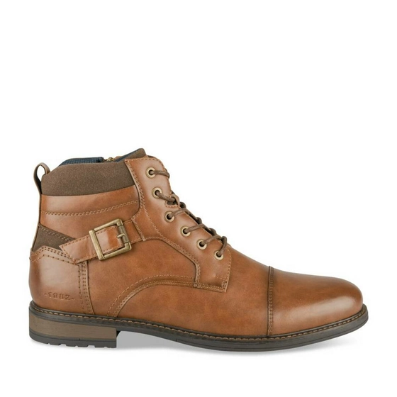 Bottines COGNAC DENIM SIDE