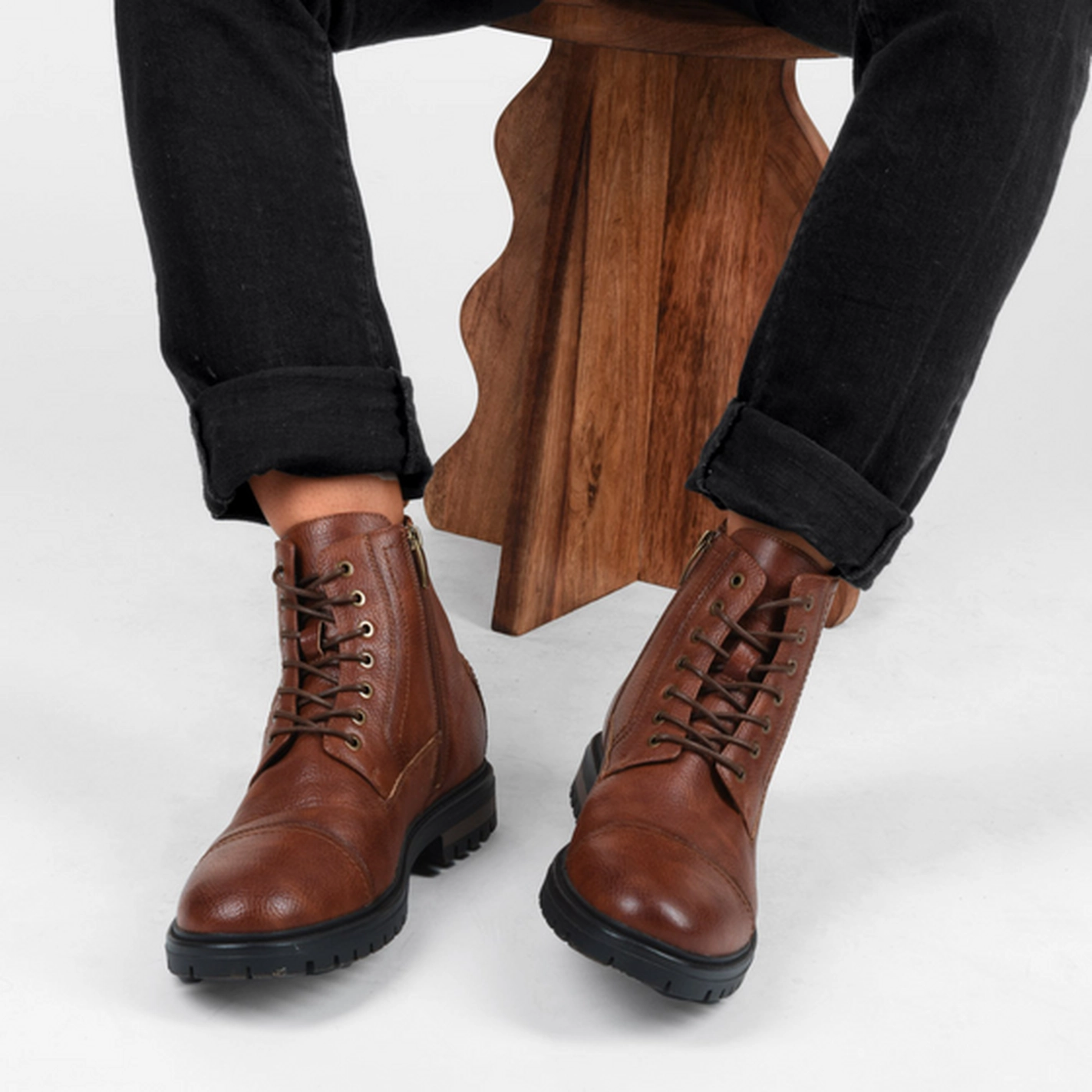 Bottines MARRON DENIM SIDE