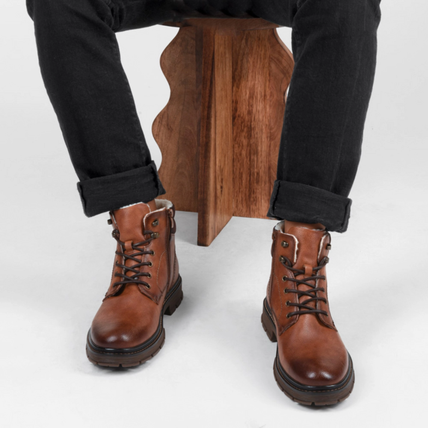 Bottines MARRON DENIM SIDE