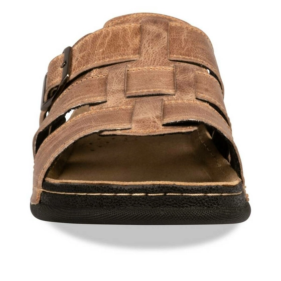 Slippers KASTANJEBRUIN NEOSOFT RELAX CUIR