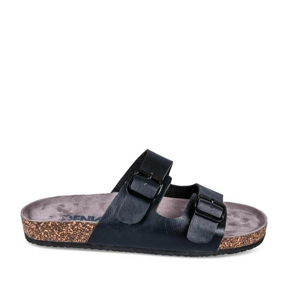 Slippers ZWART DENIM SIDE