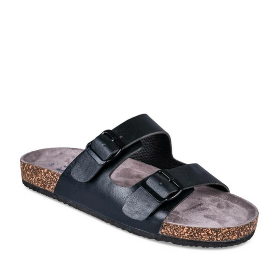 Slippers ZWART DENIM SIDE