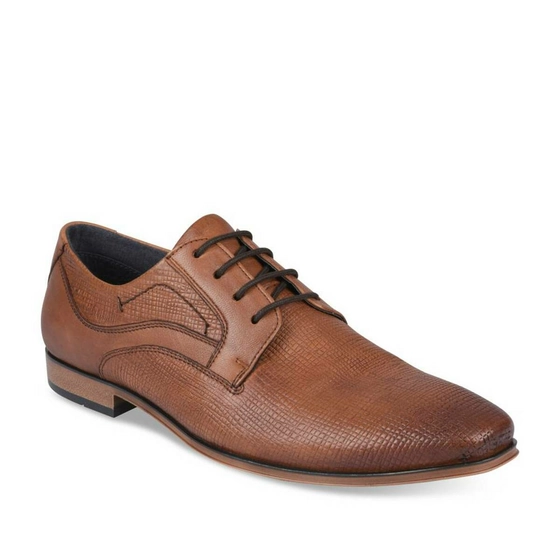 Derbies COGNAC B-BLAKE CUIR