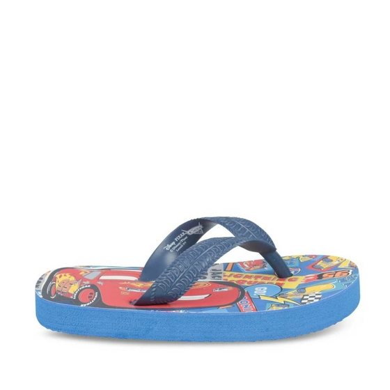 Teenslippers BLAUW CARS