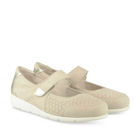 Ballerina's BEIGE NEOSOFT FEMME CUIR