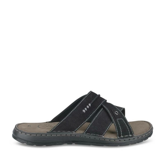 Slippers ZWART MEGIS CASUAL