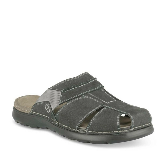 Slippers ZWART MEGIS CASUAL