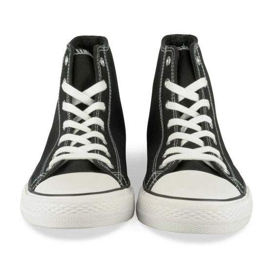 Sneakers ZWART DENIM SIDE