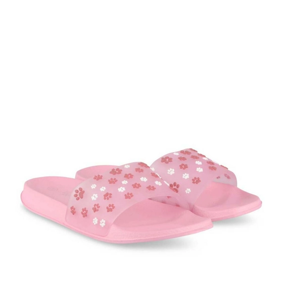 Badslippers ROZE LOVELY SKULL