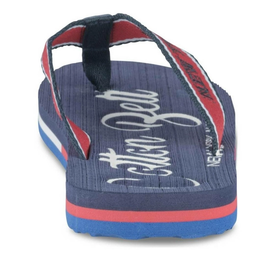 Teenslippers NAVY COTTON BELT