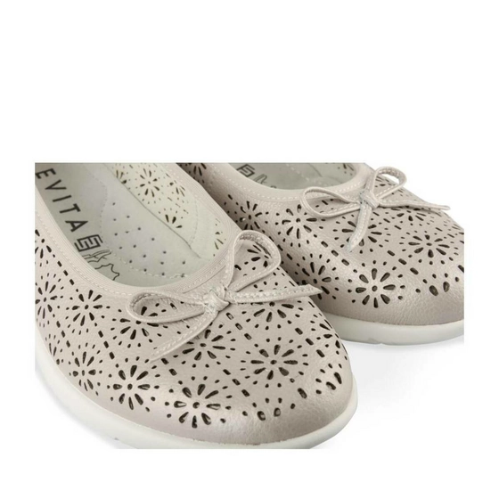 Ballerines GRIS EVITA LEATHER