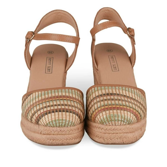 Espadrilles KASTANJEBRUIN MERRY SCOTT