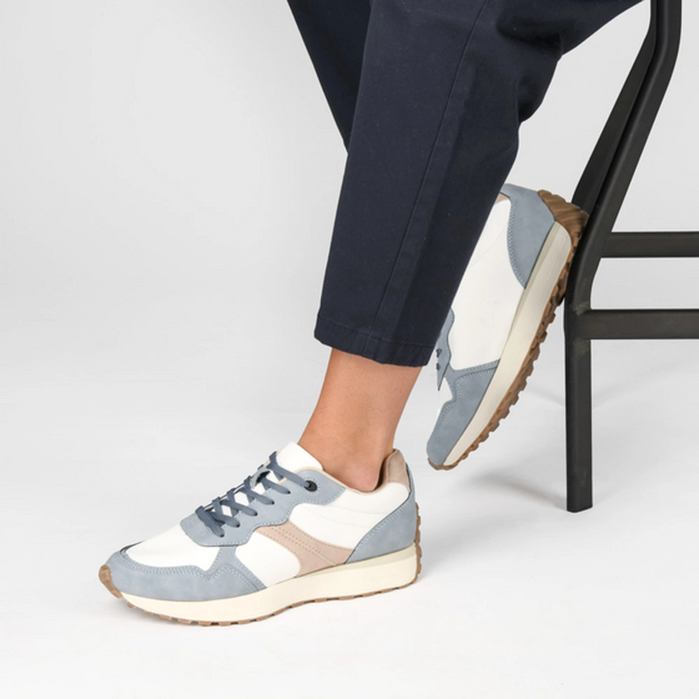 Baskets BLANC DENIM SIDE