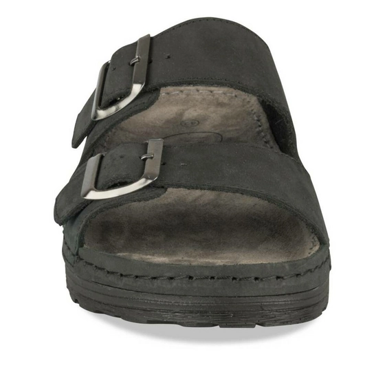 Slippers ZWART MEGIS CASUAL