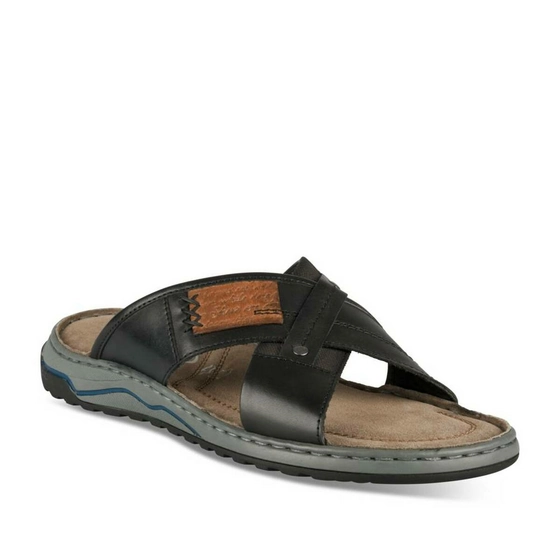 Slippers ZWART MEGIS CASUAL