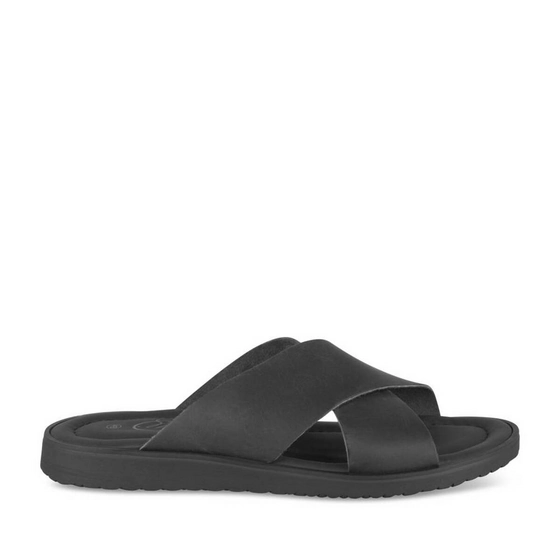 Slippers ZWART MEGIS CASUAL