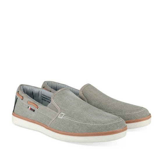 Chaussures bateau GRIS DENIM SIDE