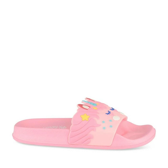 Badslippers ROZE LOVELY SKULL