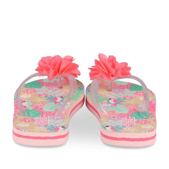 Teenslippers ROZE LOVELY SKULL