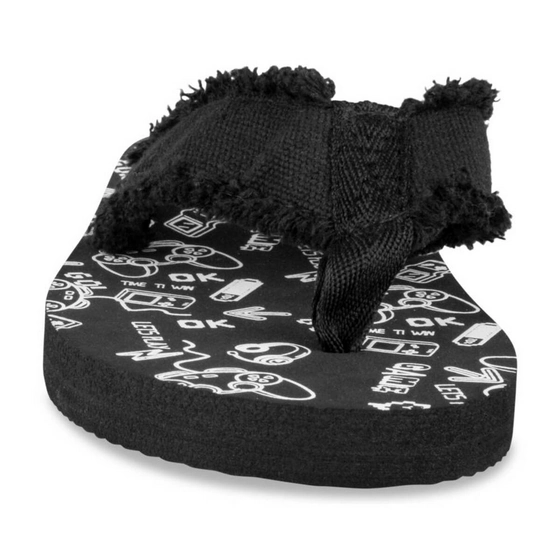 Teenslippers ZWART TAMS