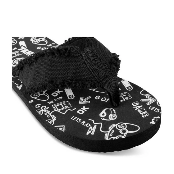 Teenslippers ZWART TAMS