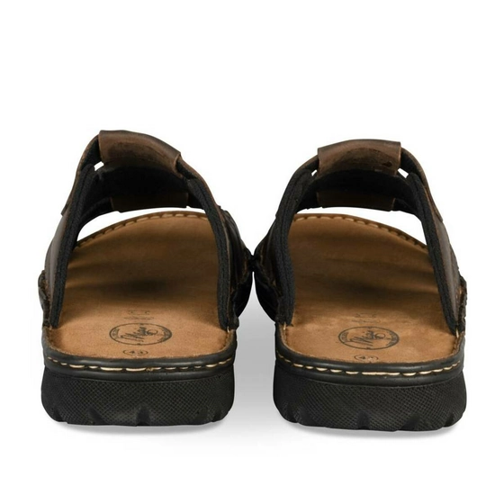 Slippers KASTANJEBRUIN MEGIS CASUAL