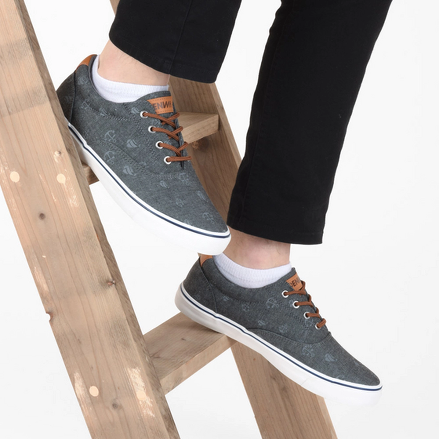 Baskets GRIS DENIM SIDE