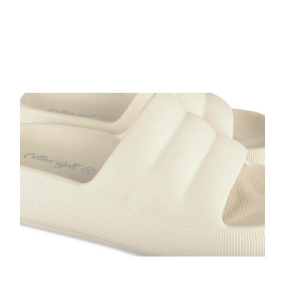 Badslippers BEIGE COTTON BELT