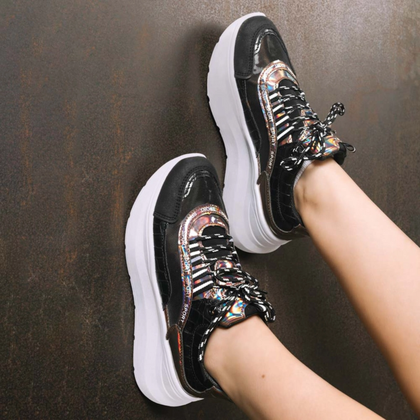 Sneakers ZWART ACTIVE FASHION