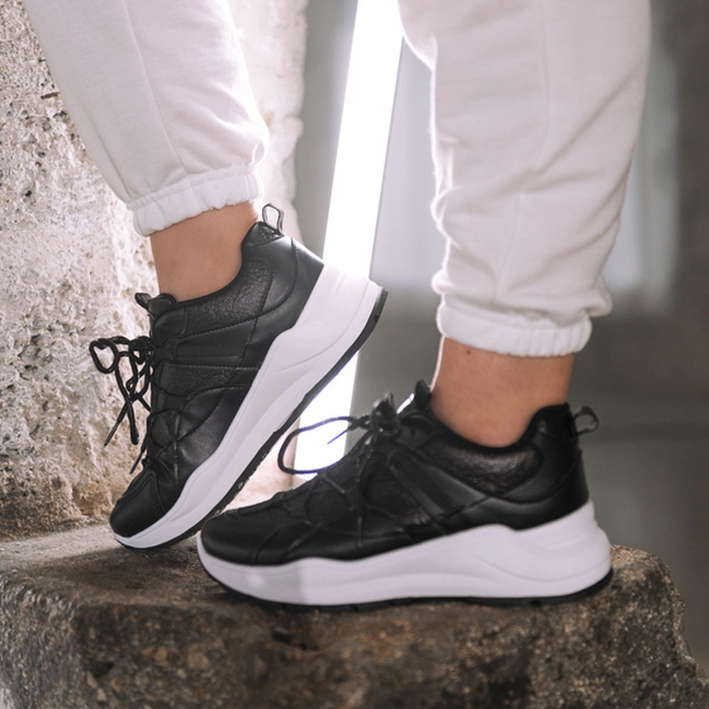 Sneakers ZWART ACTIVE FASHION