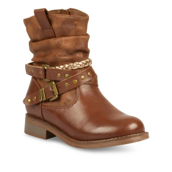 Bottines MARRON LOVELY SKULL